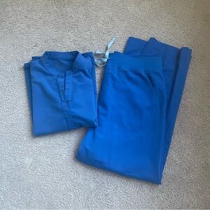 FIGS Royal Blue Scrub Set